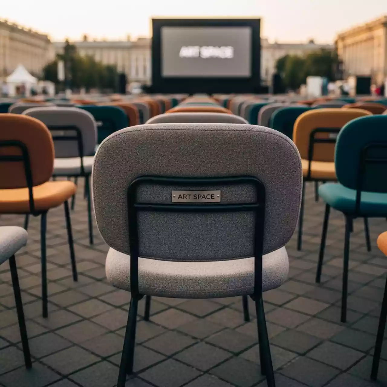 Аренда Стул Chips S с обивкой на Медальной площади — ART SPACE