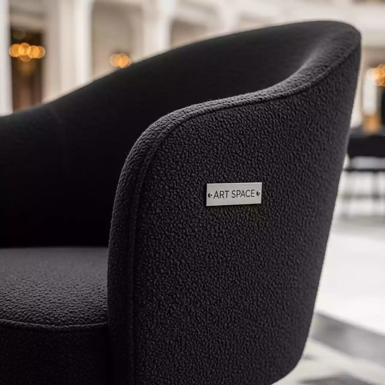 Аренда Стул Cipher букле черный в Rixos Krasnaya Polyana — ART SPACE