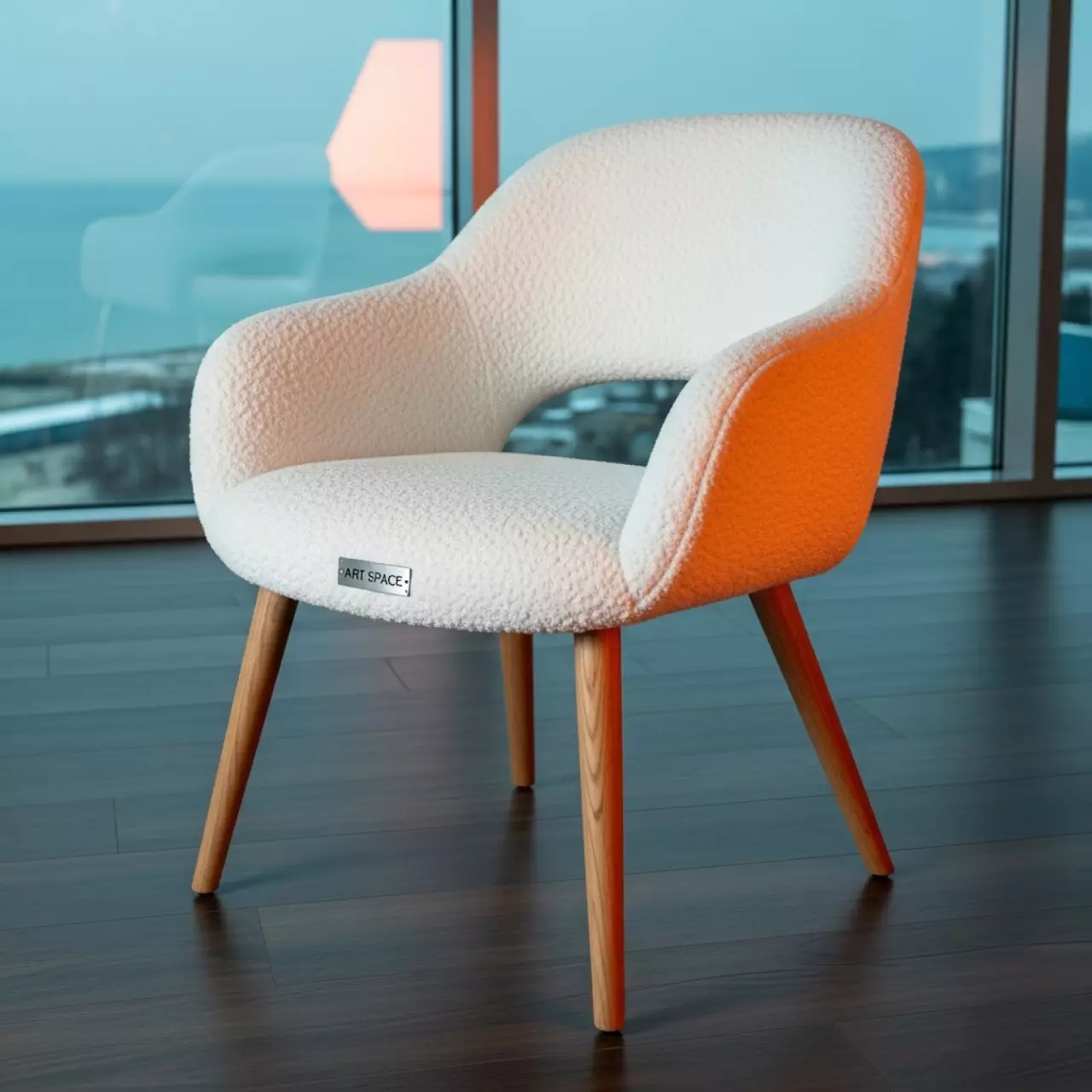 Аренда Стул Clack букле Lanvin ножки бук морилка светлый орех в отеле Hyatt Regency Sochi — ART SPACE