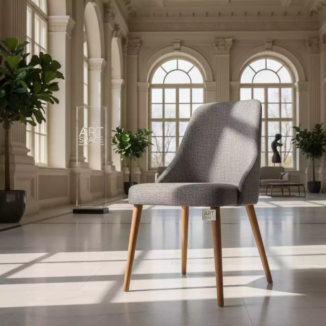 Аренда Стул Clack рогожка Espo ножки бук светлый орех в Imeretinskiy Hotel — ART SPACE