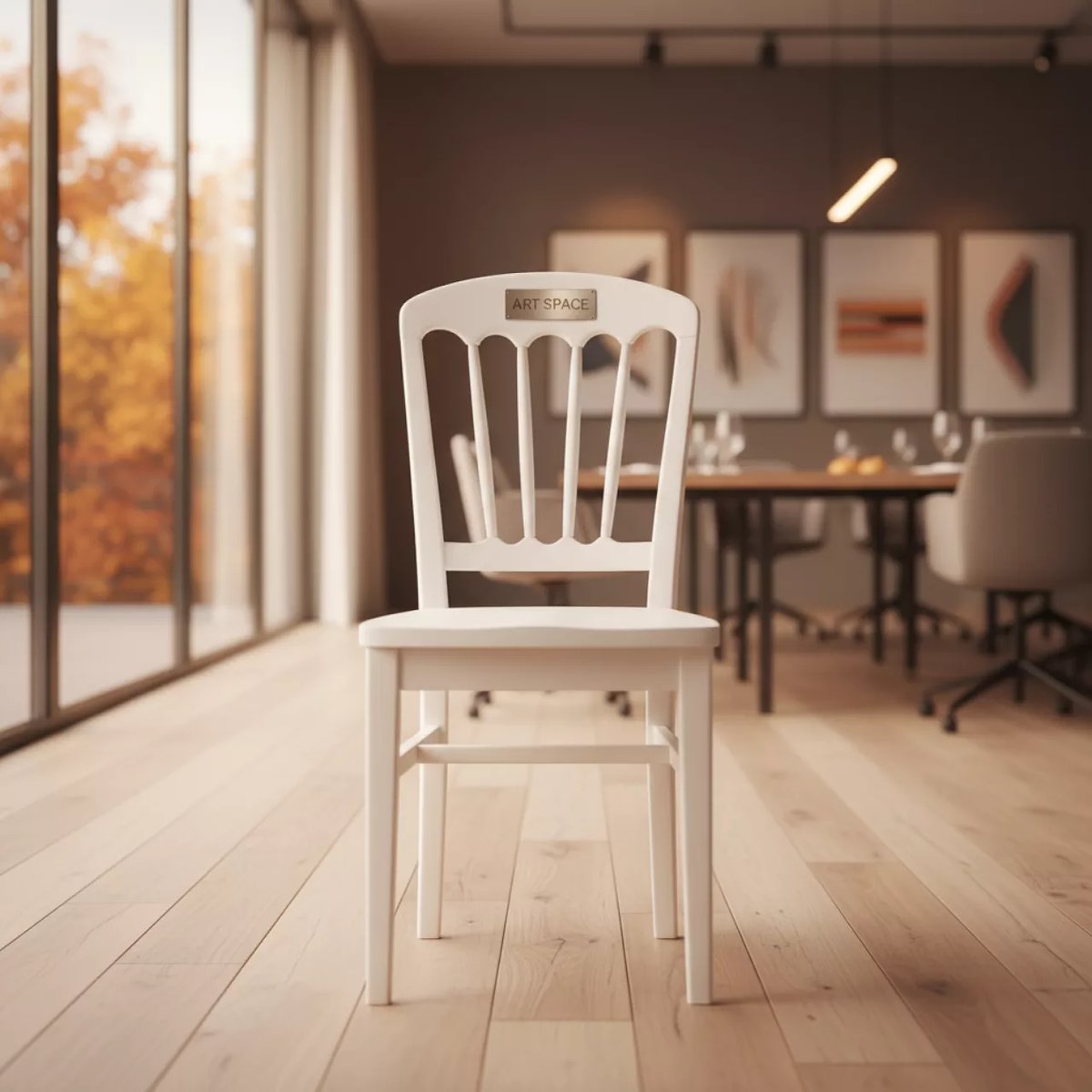 Аренда Стул деревянный белый Наполеон в Sochi Marriott Krasnaya Polyana — ART SPACE