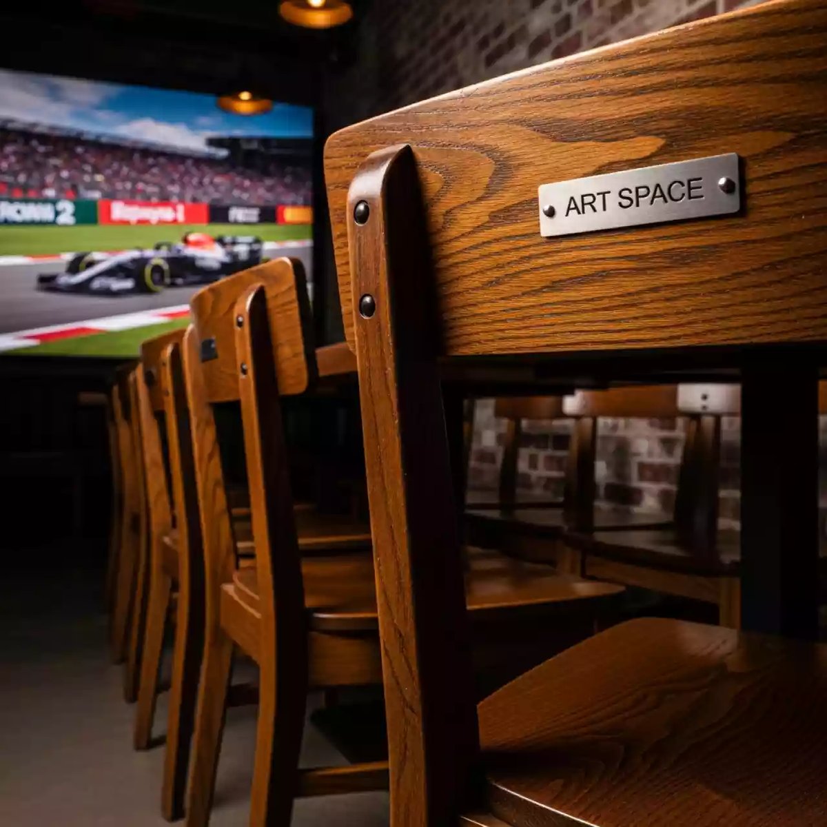 Аренда Стул деревянный коричневый Наполеон в ресторане «Баран-Рапан» — ART SPACE