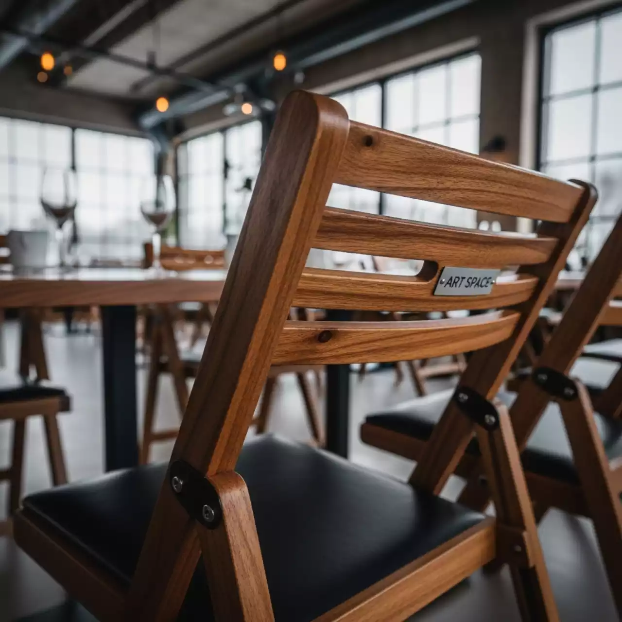 Аренда Стул деревянный складной Noemi в ресторане «Паруса» — ART SPACE