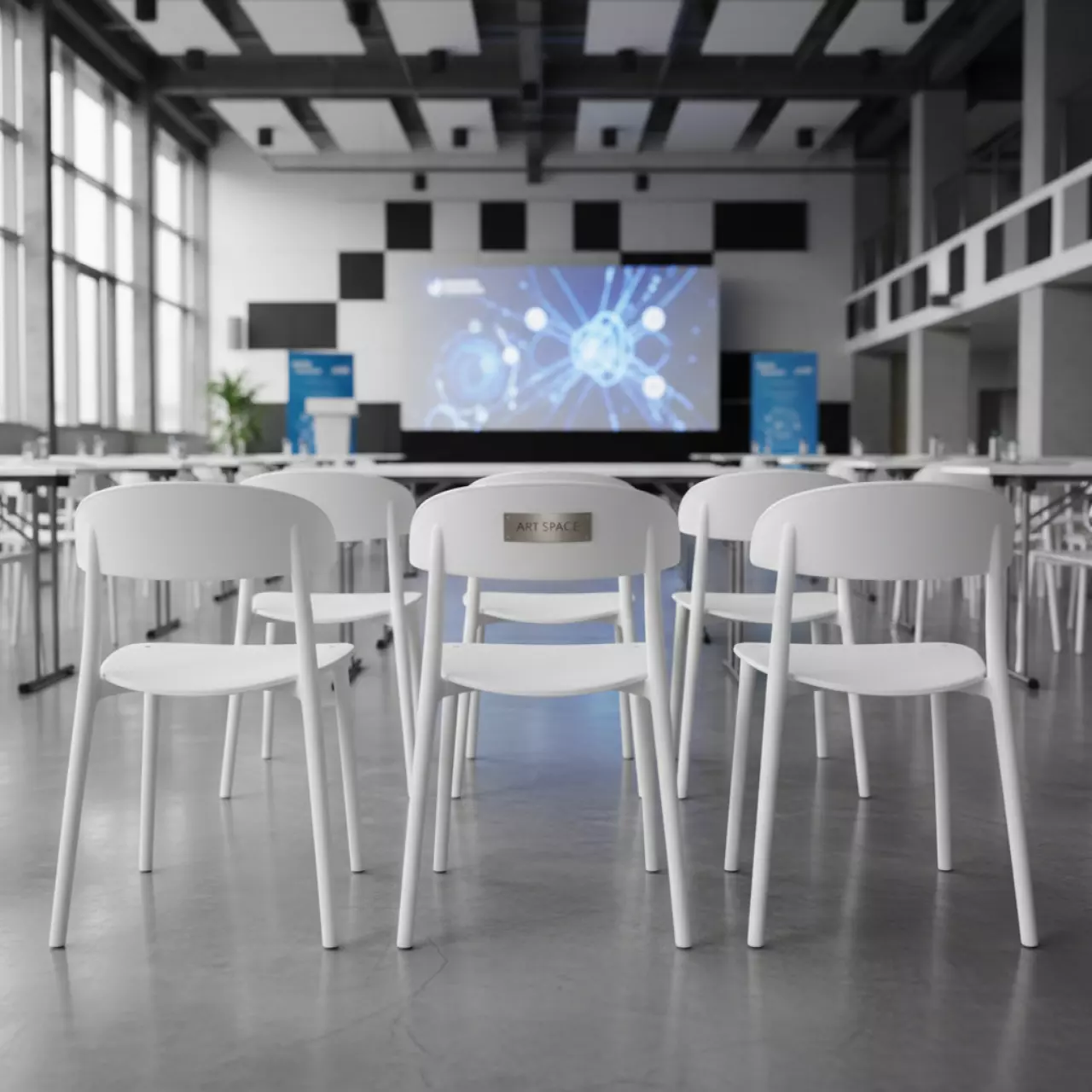 Аренда Стул детский пластиковый белый Baby Elizabeth в Sochi Marriott Krasnaya Polyana — ART SPACE