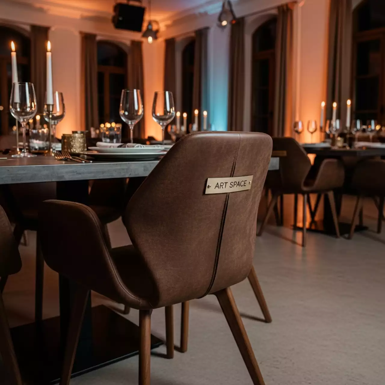 Аренда Стул дизайнерский Eames стиль DSW brown на вилле «Анна» — ART SPACE