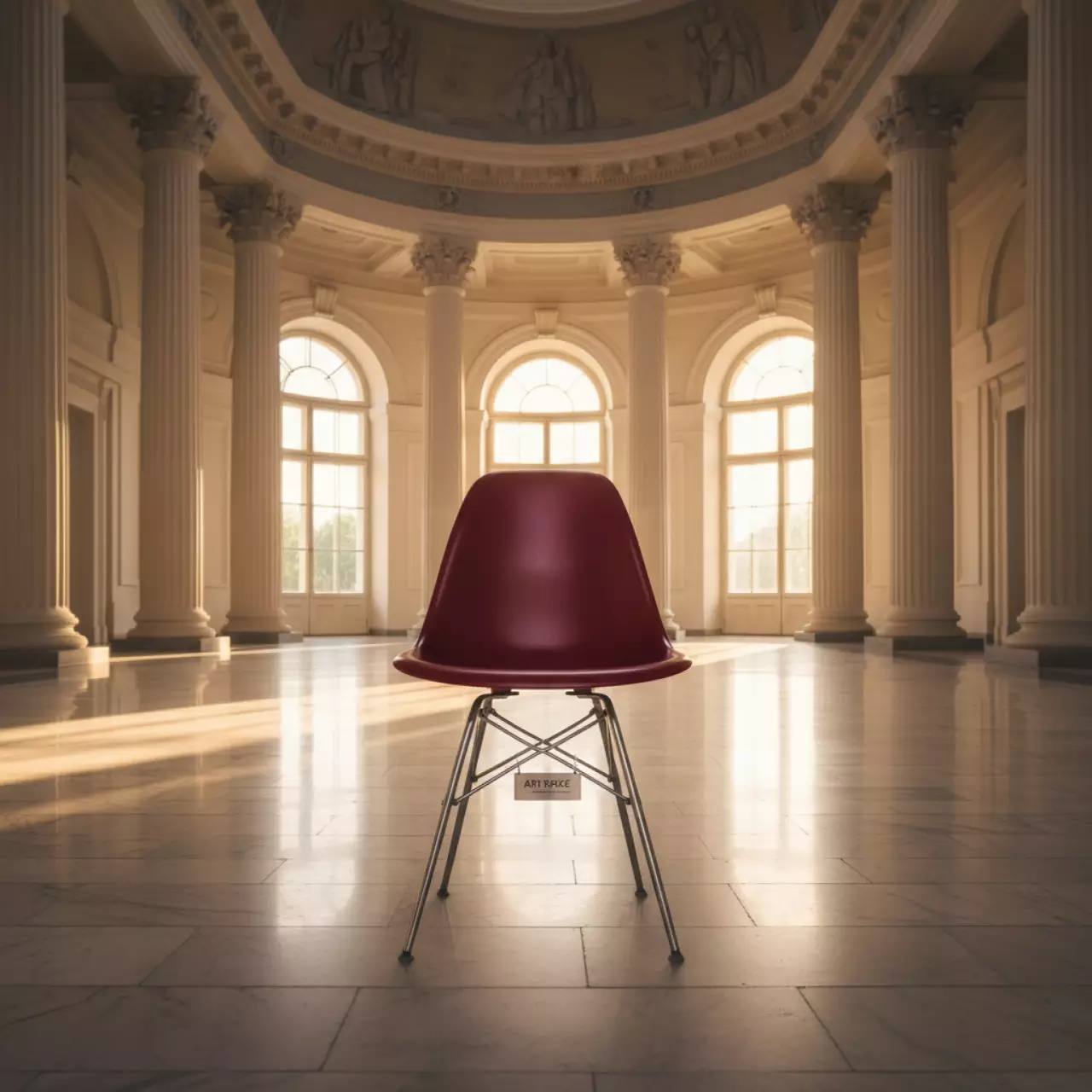 Аренда Стул дизайнерский Eames стиль DSW metal red в санатории «Октябрьский» — ART SPACE