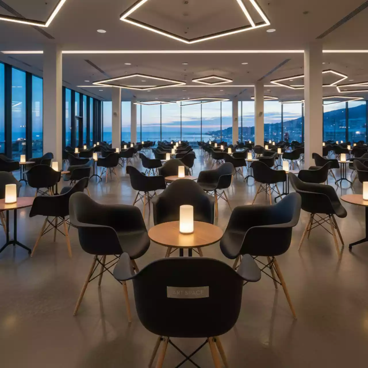 Аренда Стул дизайнерский Eames стиль DSW Style Black White в Imeretinskiy Hotel — ART SPACE