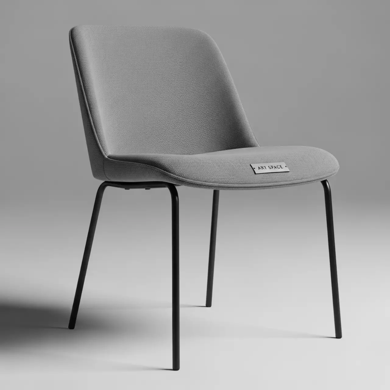 Аренда Стул дизайнерский FIT серый черный металл в Karat Resort — ART SPACE