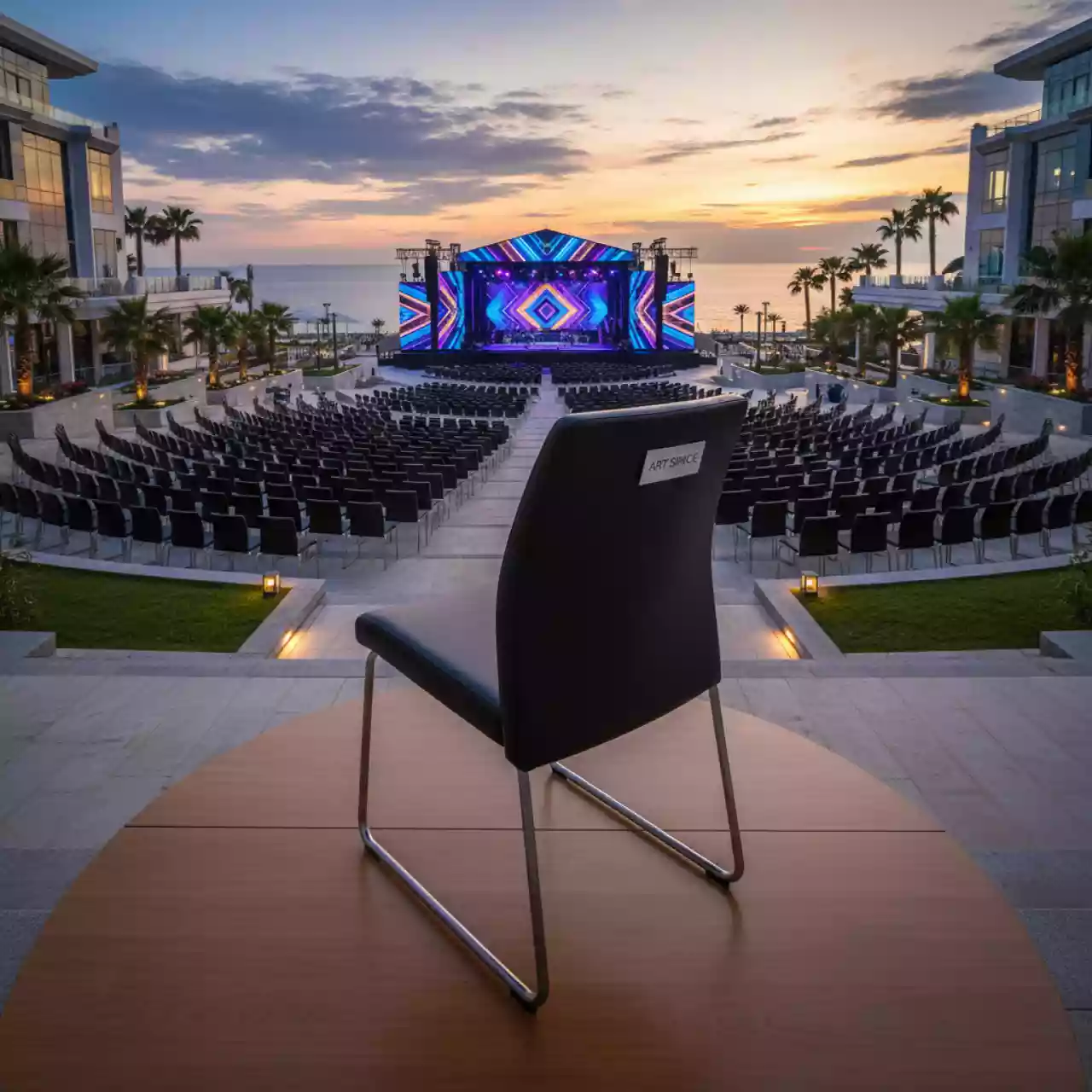 Аренда Стул для конференций Goal black в Гранд Отель Сочи — ART SPACE