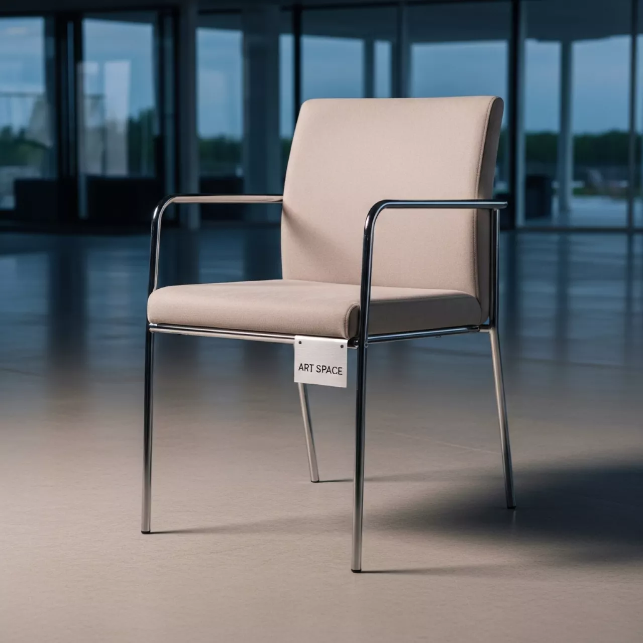 Аренда Стул ДЮПОН серебристый бежевый в пляжном комплексе VinoGrad — ART SPACE