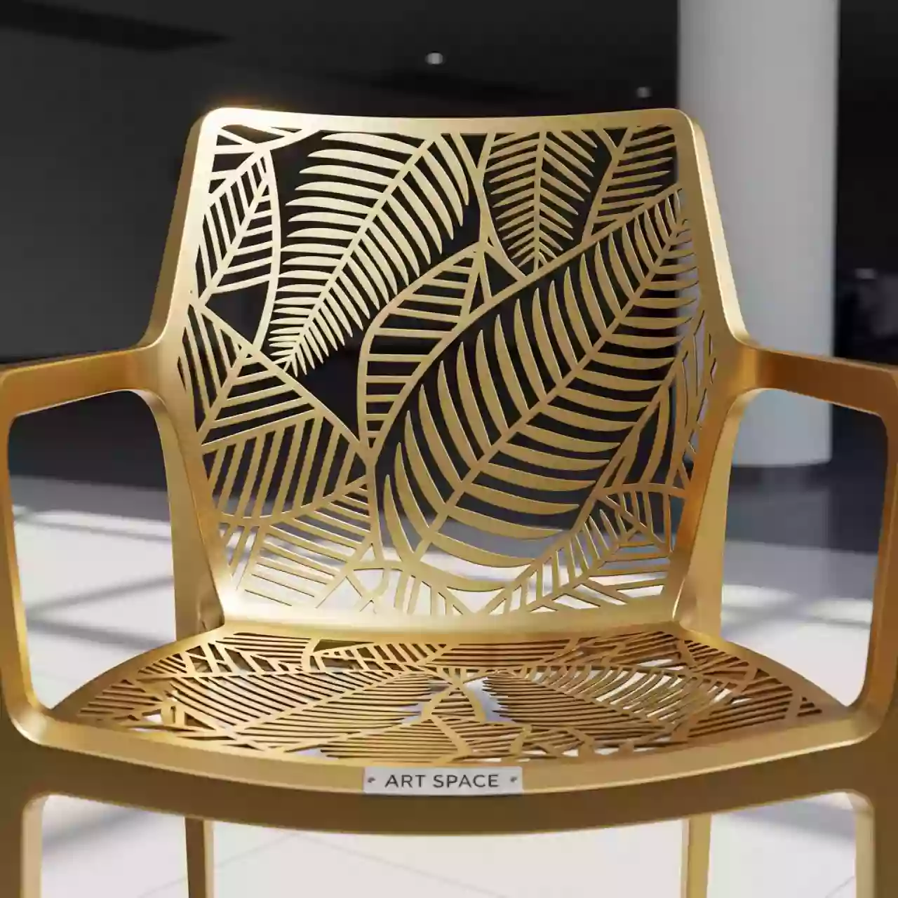 Аренда Стул ДЮПОН золотой папоротниковый в Зимнем театре — ART SPACE
