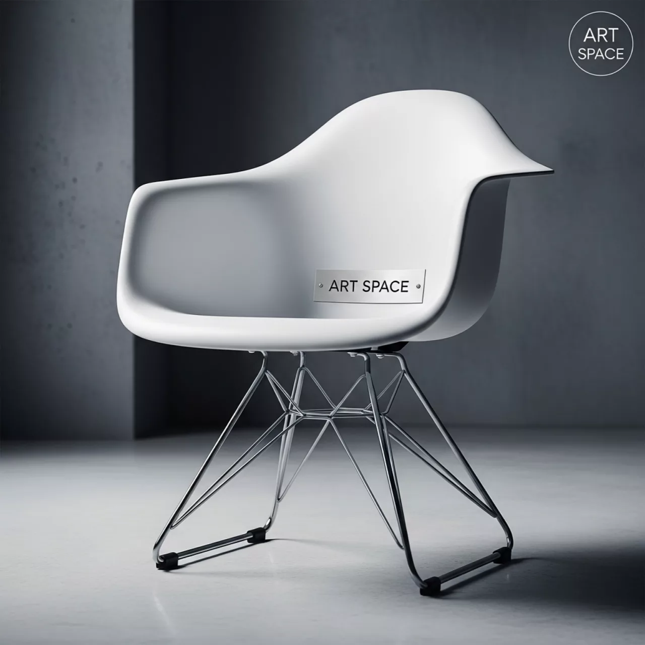 Аренда Стул Eames белый металл в Сириус Арене — ART SPACE