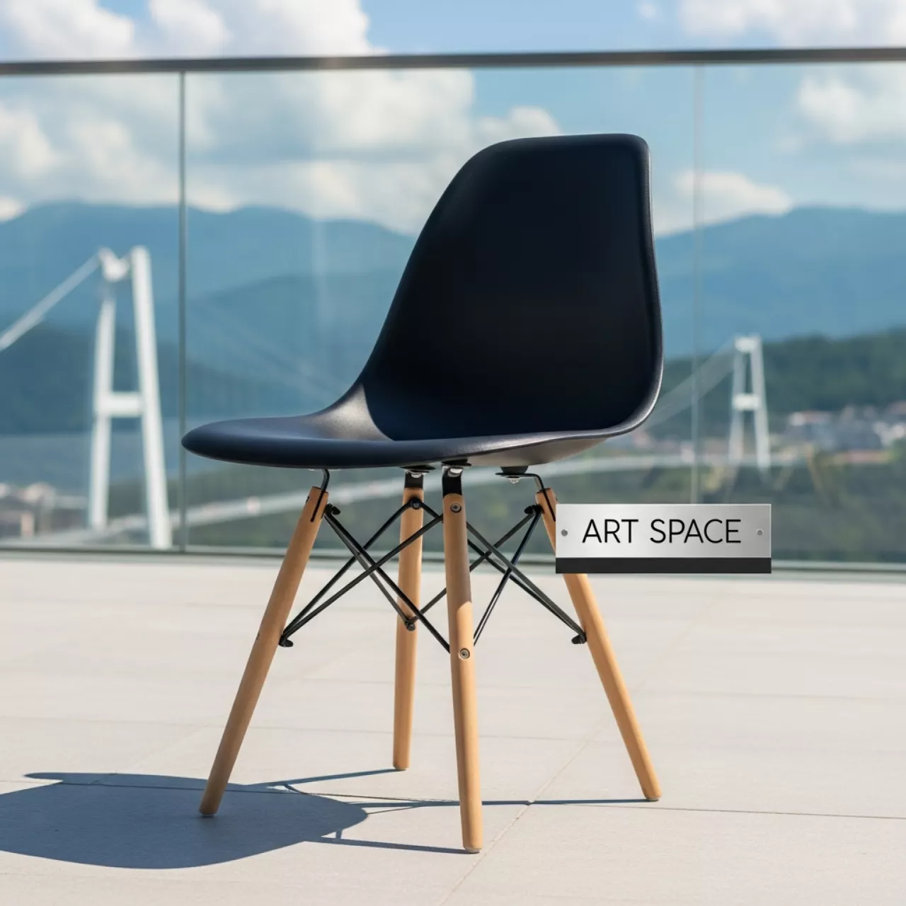 Аренда Стул Eames Black в Skypark Sochi — ART SPACE