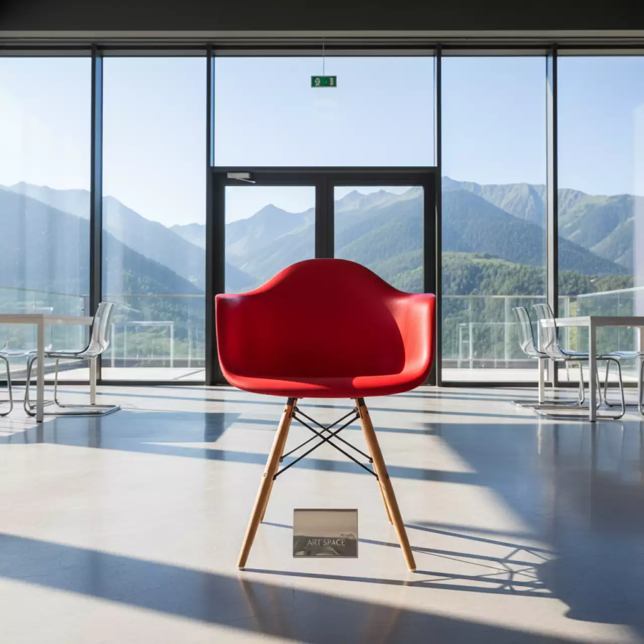 Аренда Стул Eames красный в Поляна 1389 Отель и Спа — ART SPACE