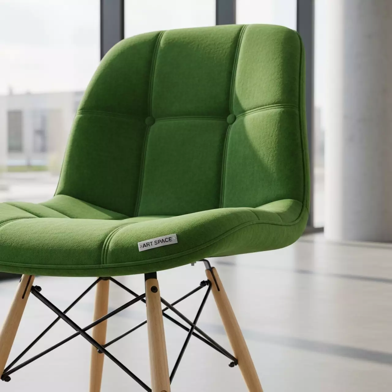 Аренда Стул Eames Soft зеленый в Red Arena — ART SPACE