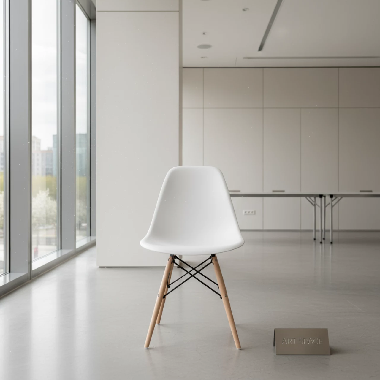 Аренда Стул Eames Wood белый в ОКЦ «Галактика» — ART SPACE