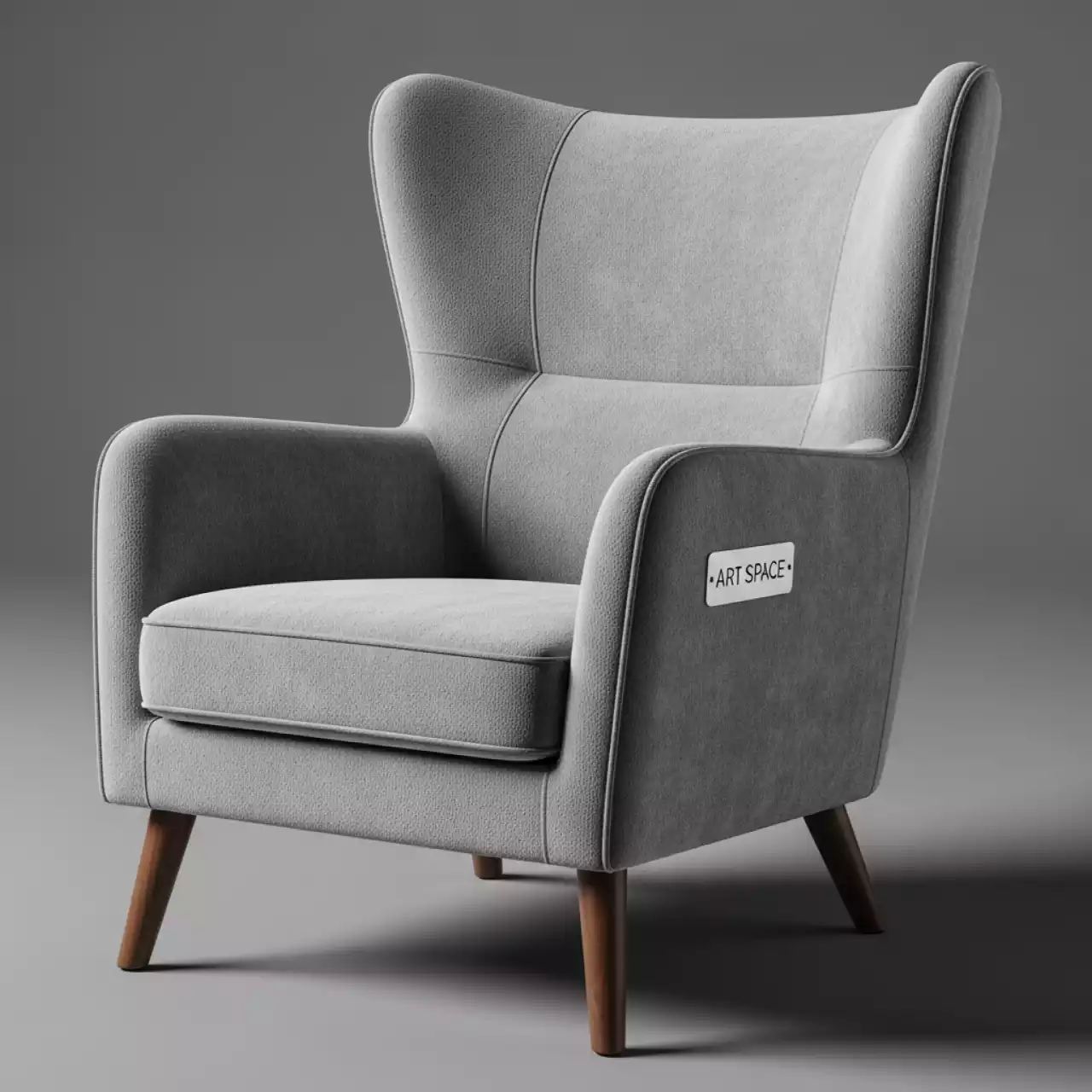 Аренда Стул Easy серый велюр в ресторане «Баран-Рапан» — ART SPACE