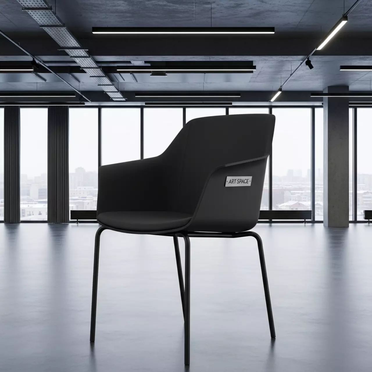 Аренда Стул Enave lite черный в Delta Sirius — ART SPACE