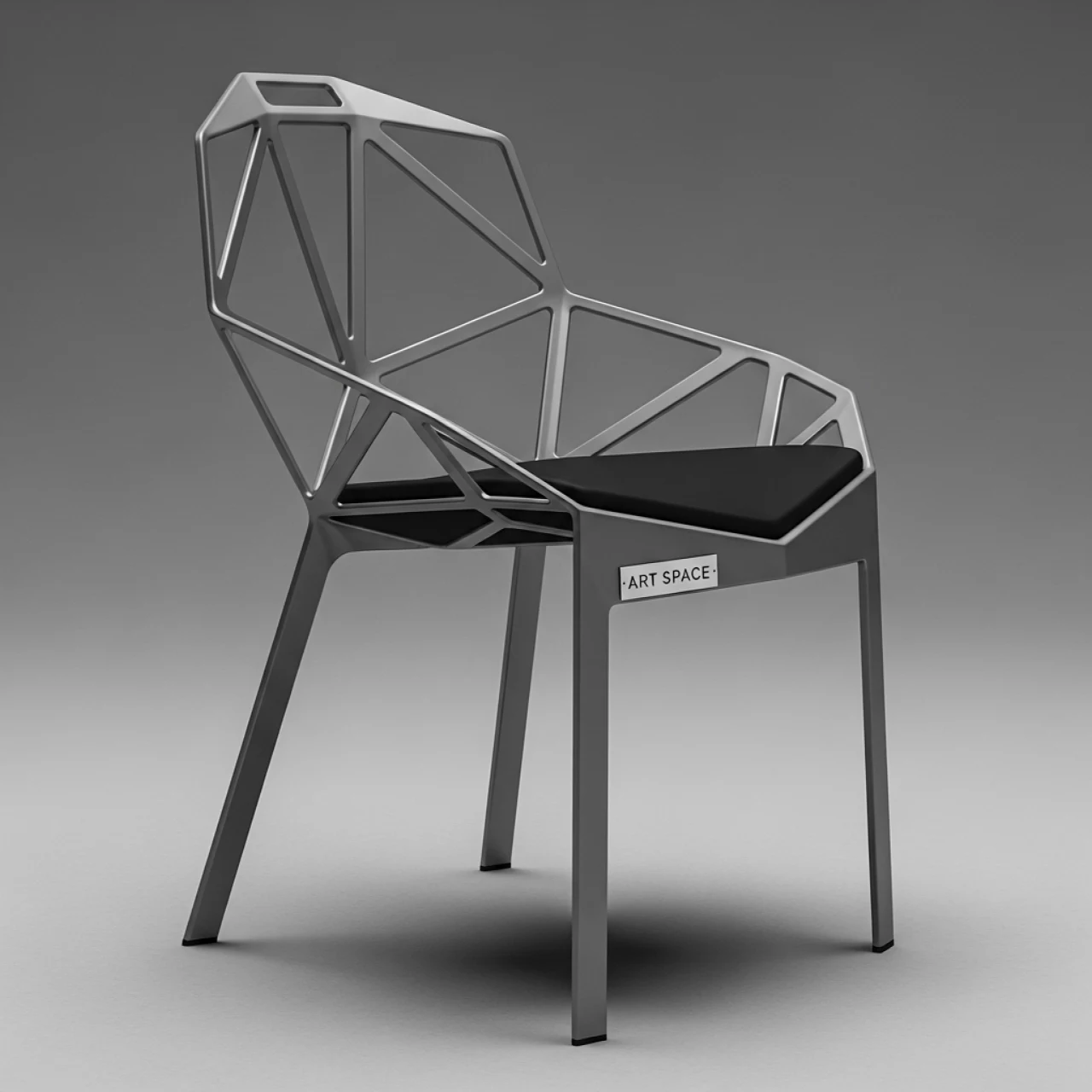 Аренда Стул FIT металл серый черный в Imeretinskiy Hotel — ART SPACE