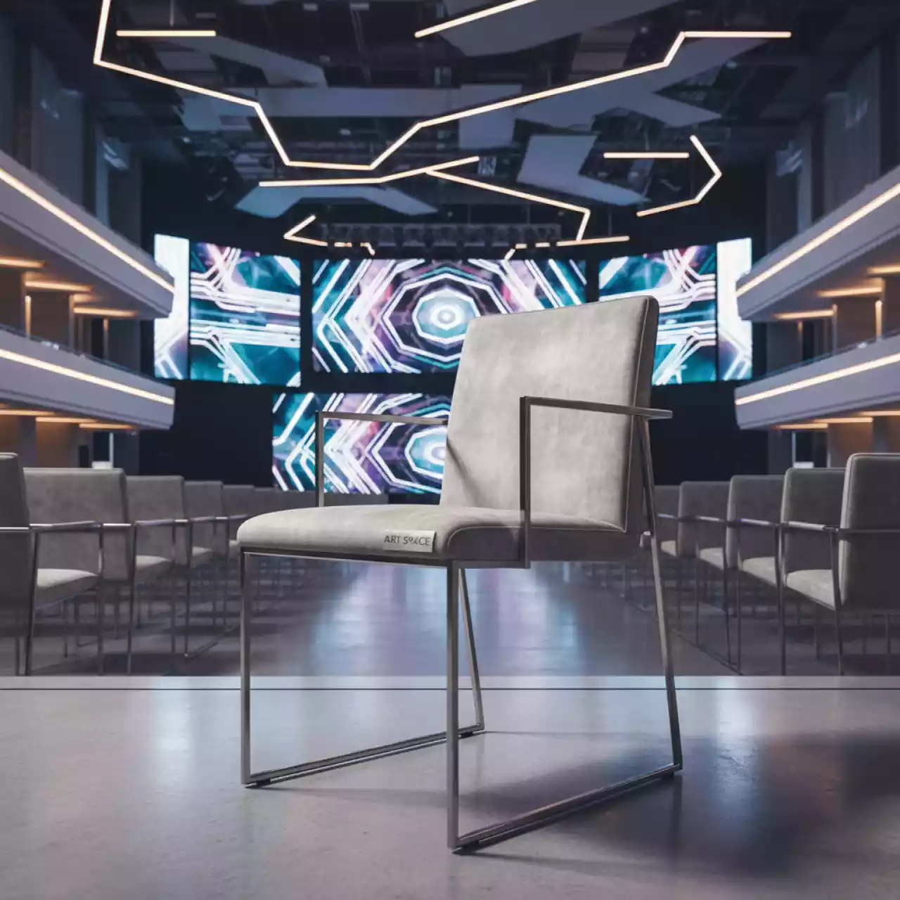 Аренда Стул Флекс New светло серый велюр в Imeretinskiy Hotel — ART SPACE