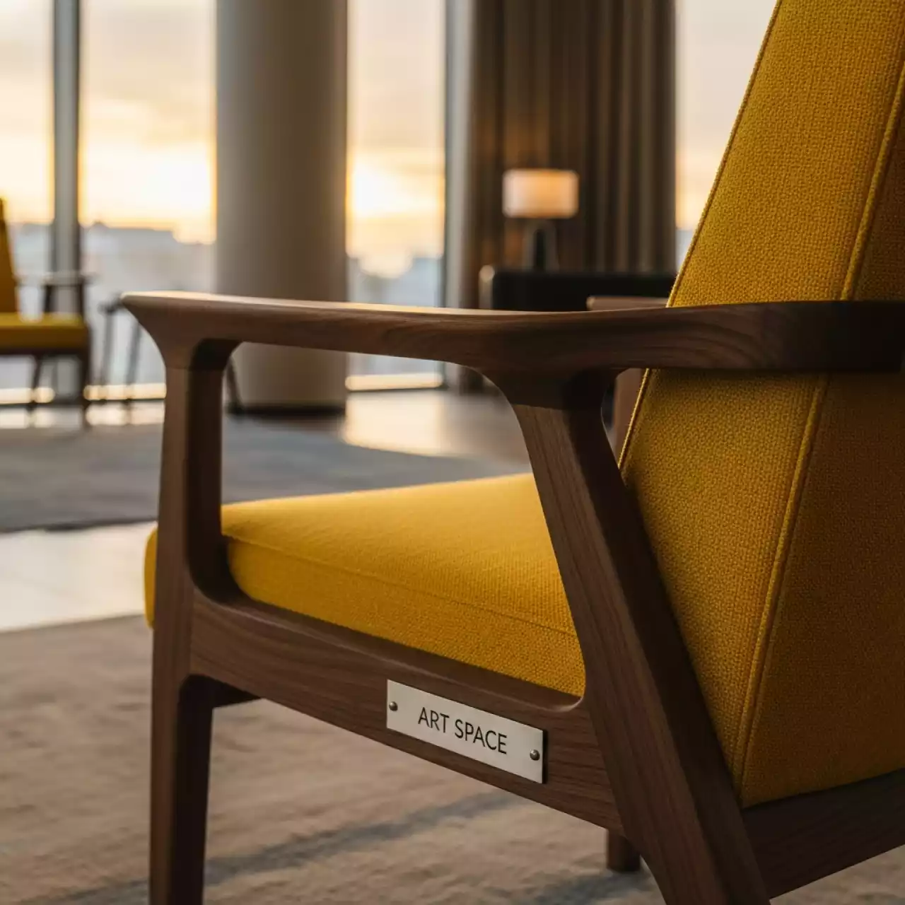 Аренда Стул Франк ПМ орех желтый в Grand Karat Sochi — ART SPACE