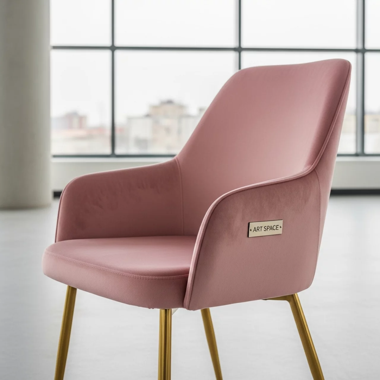 Аренда Стул Frankfurt розовый велюр в санатории «Русь» — ART SPACE