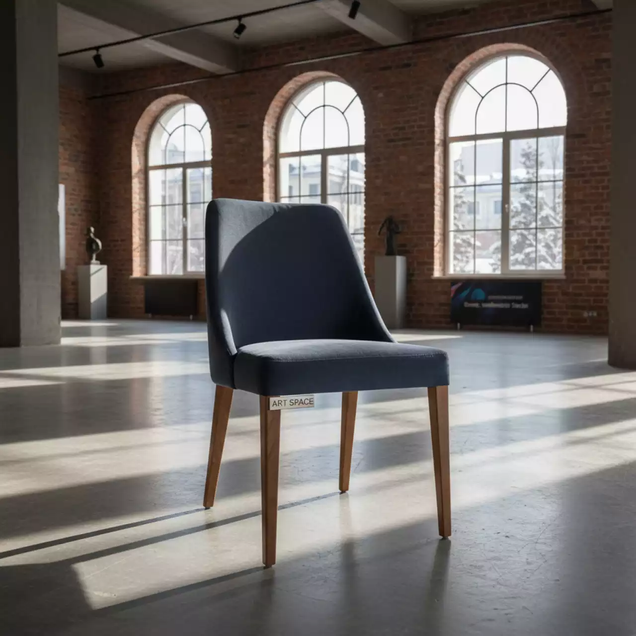 Аренда Стул Gavi велюр Velutto каркас бук морилка светлый орех в Courtyard by Marriott Sochi — ART SPACE