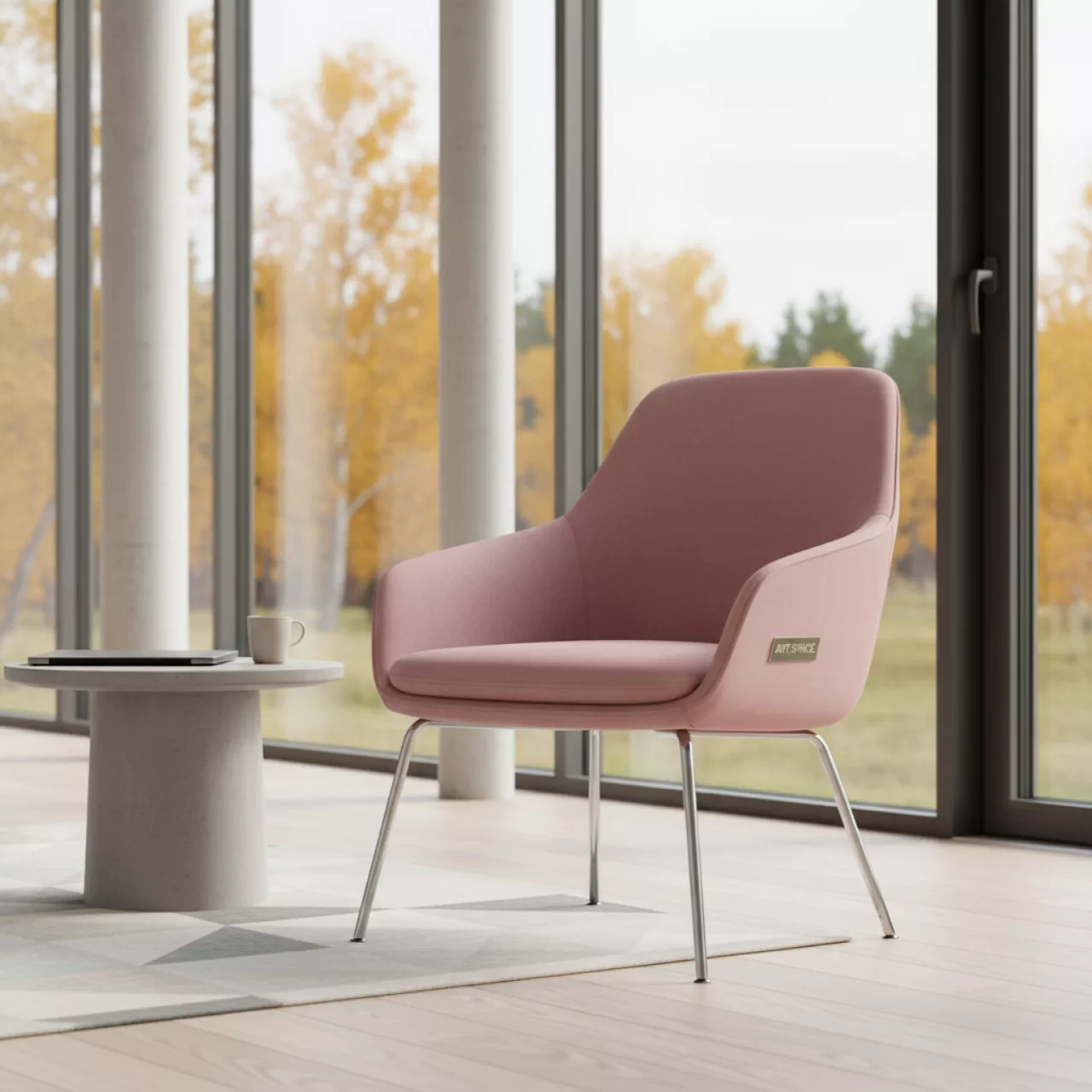 Аренда Стул Gem розовый хром в Karat Resort — ART SPACE
