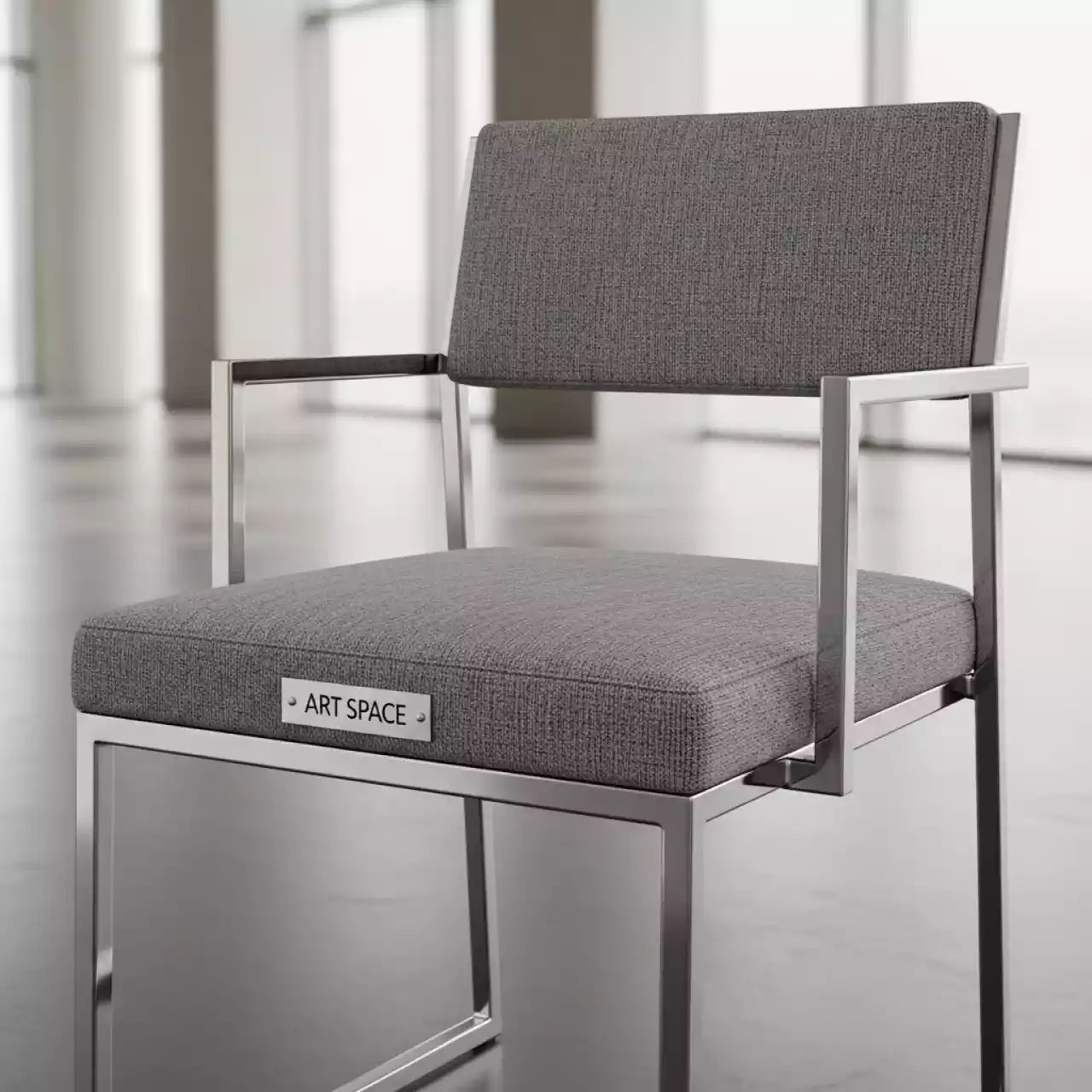 Аренда Стул Gem серый хром в отеле Radisson Lazurnaya — ART SPACE