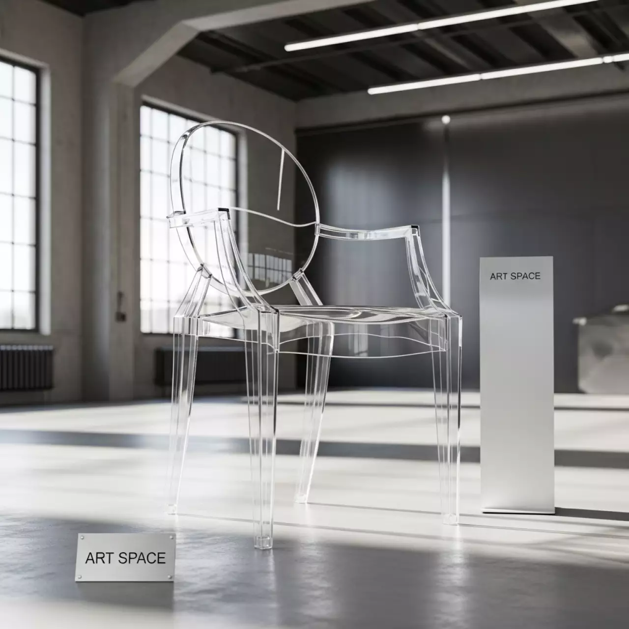 Аренда Стул Ghost белый в Gamma Sirius — ART SPACE