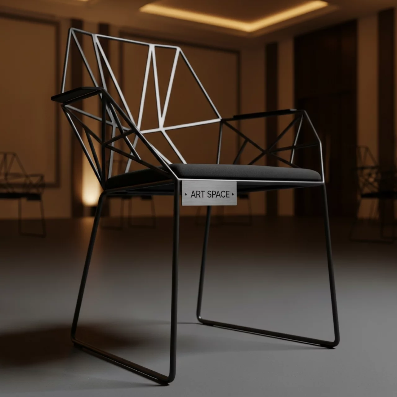 Аренда Стул Gobel каркас черный в Omega Sirius — ART SPACE