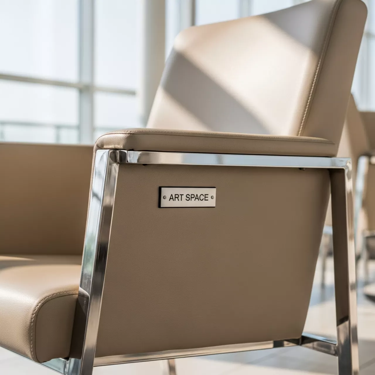 Аренда Стул Golf plus кожзам бежевый в Grand Karat Sochi — ART SPACE