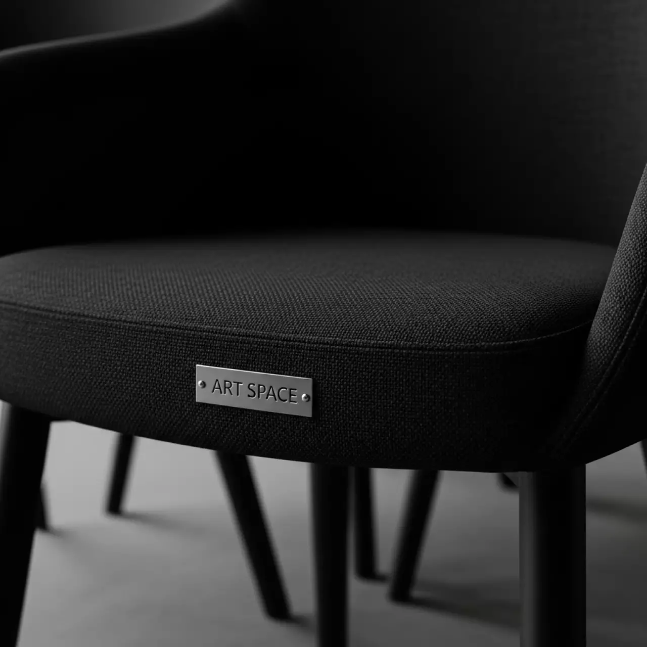 Аренда Стул Golf ткань черный Skypark Sochi — ART SPACE