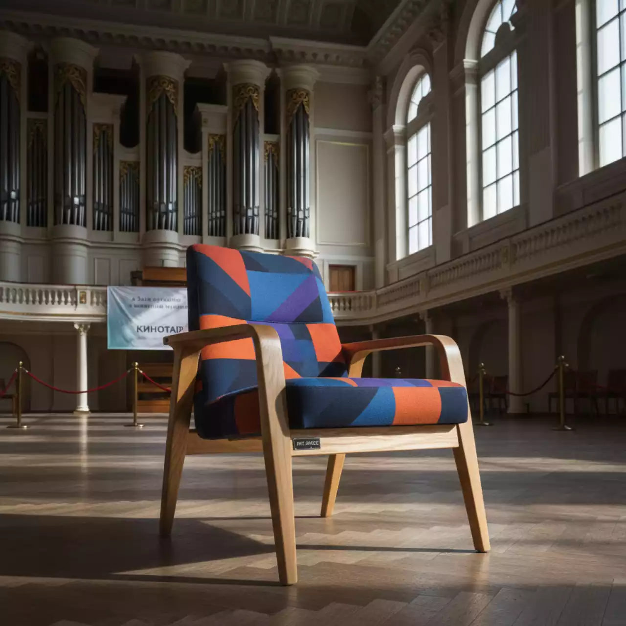 Аренда Стул Gorg с подлокотниками в Зале органной и камерной музыки — ART SPACE