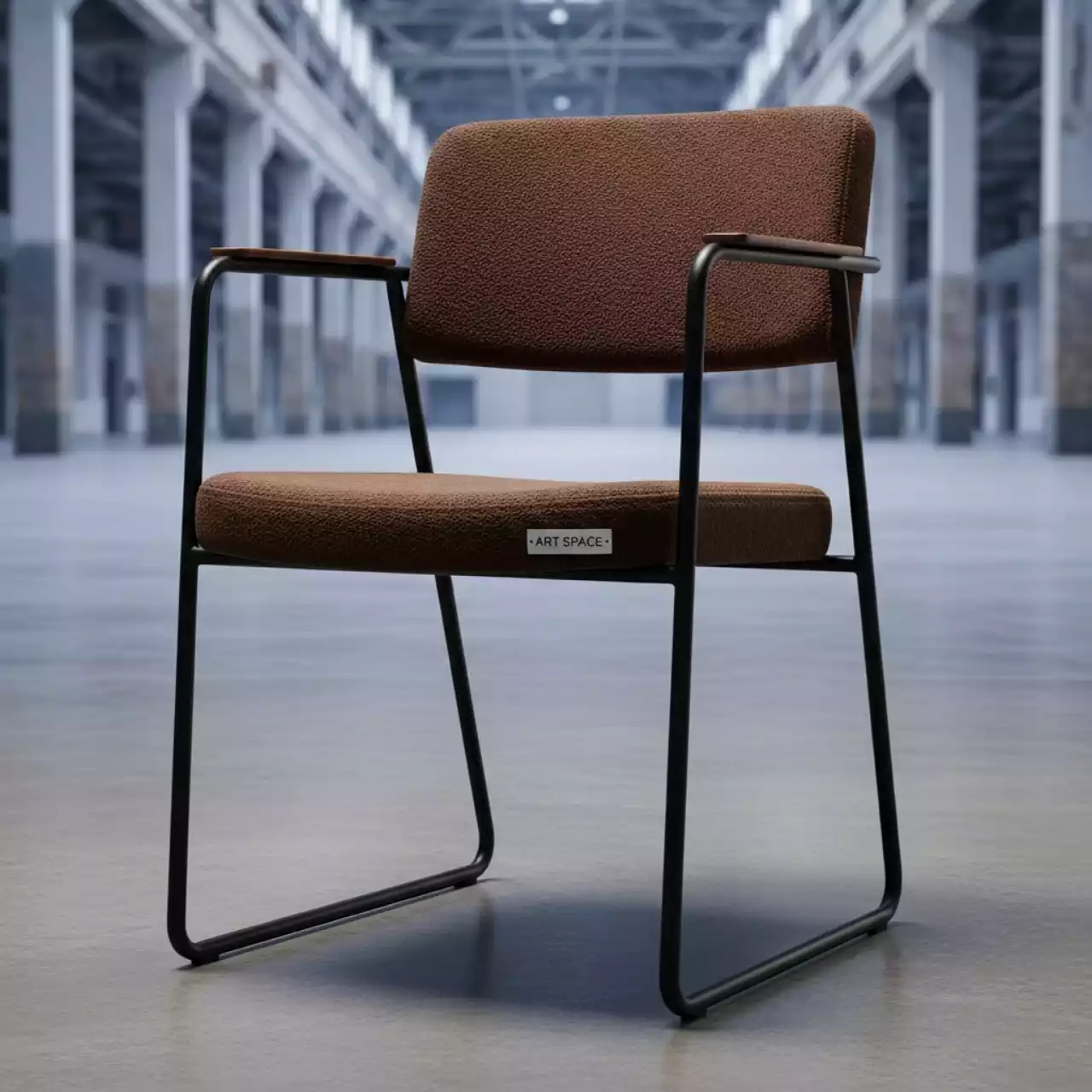 Аренда Стул Helmet коричневый каркас черный в комплексе Sea Galaxy — ART SPACE
