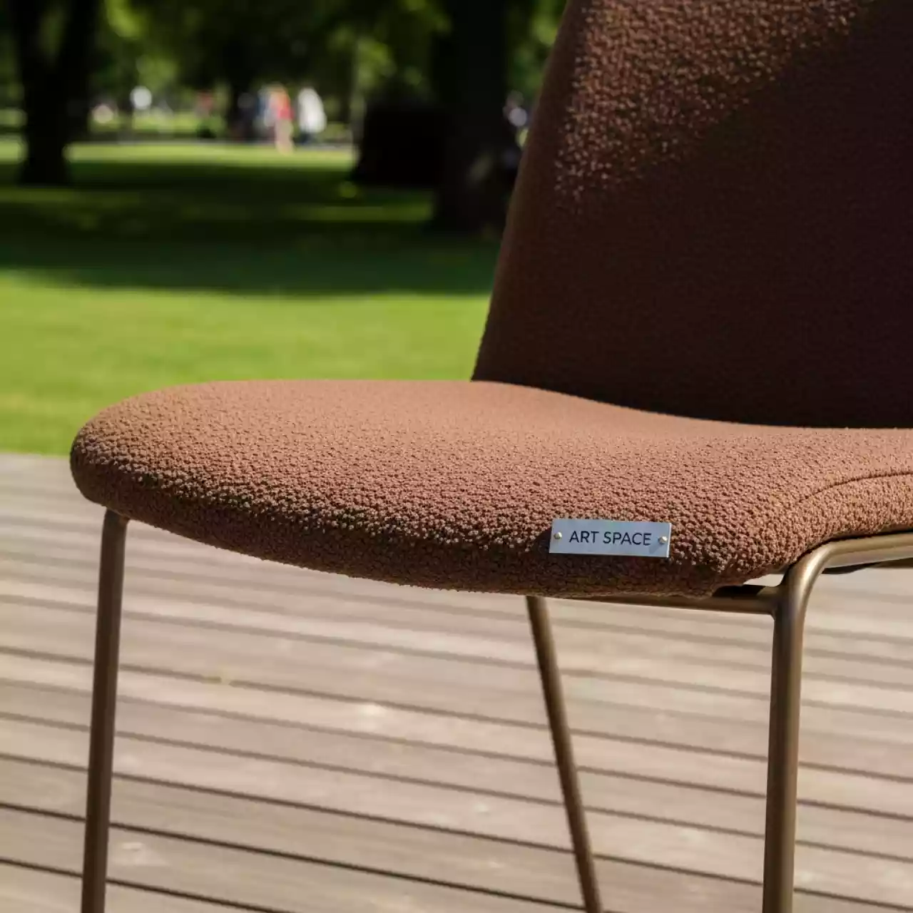 Аренда Стул Хит бронзовый каркас коричневый шенилл в парке «Ривьера» — ART SPACE
