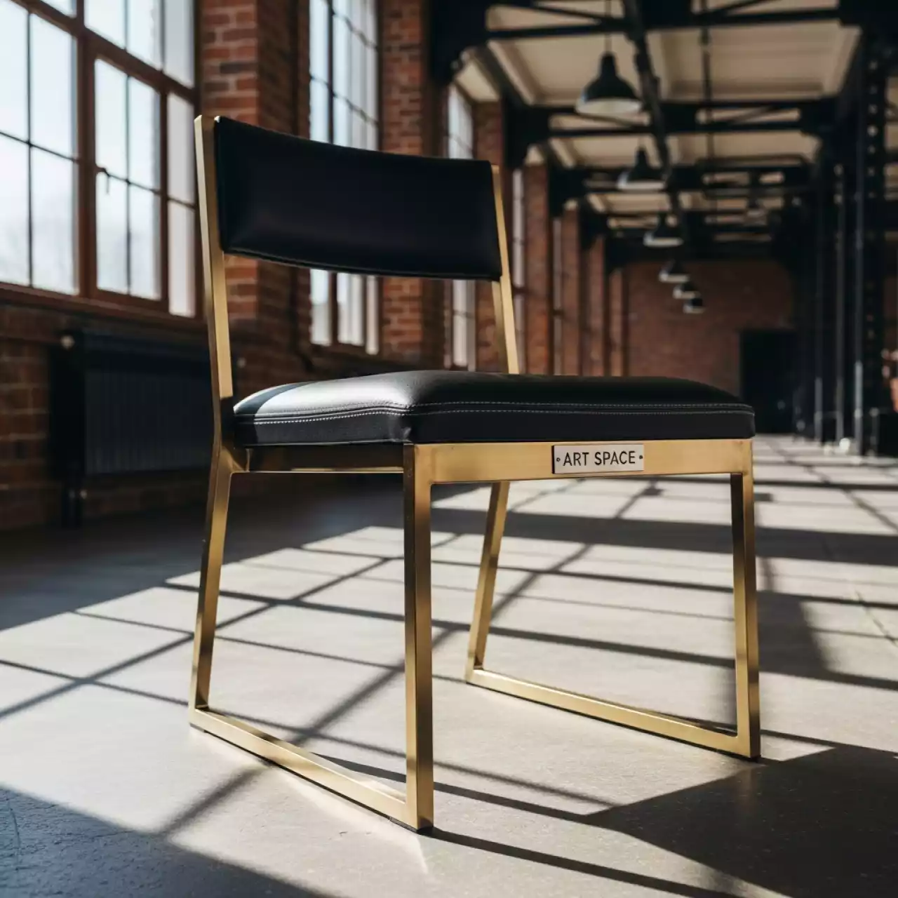 Аренда Стул Хит экокожа каркас золотой в санатории «Русь» — ART SPACE