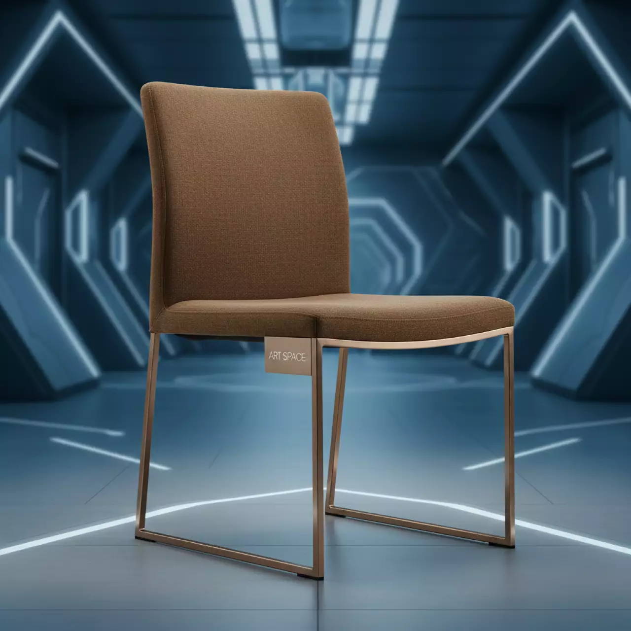 Аренда Стул Хит каркас бронза шенилл коричневый в Imeretinskiy Hotel — ART SPACE