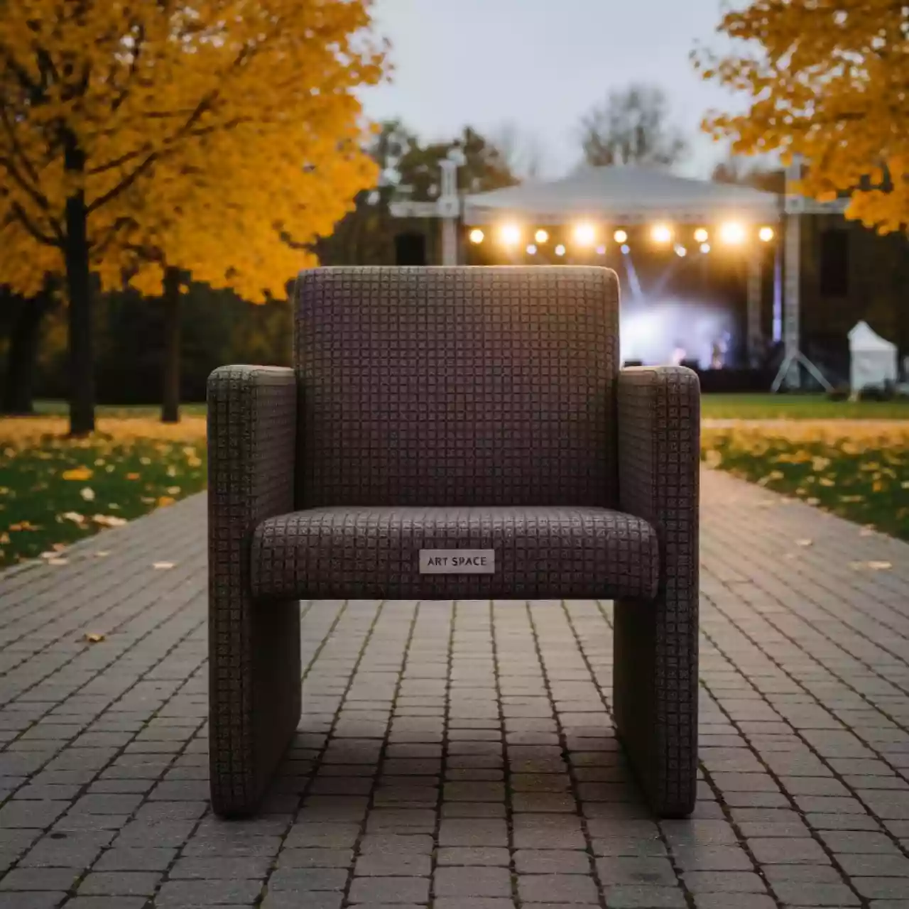 Аренда Стул Хит коричневый жаккард в парке «Ривьера» — ART SPACE