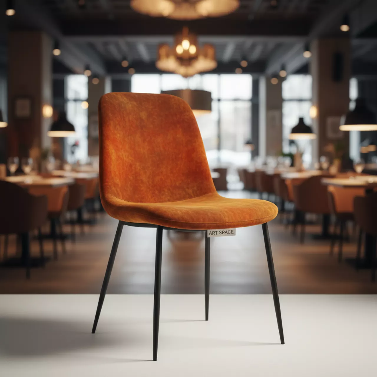 Аренда Стул Хит микровелюр Эрика каркас черный в ресторане «Плакучая Ива» — ART SPACE