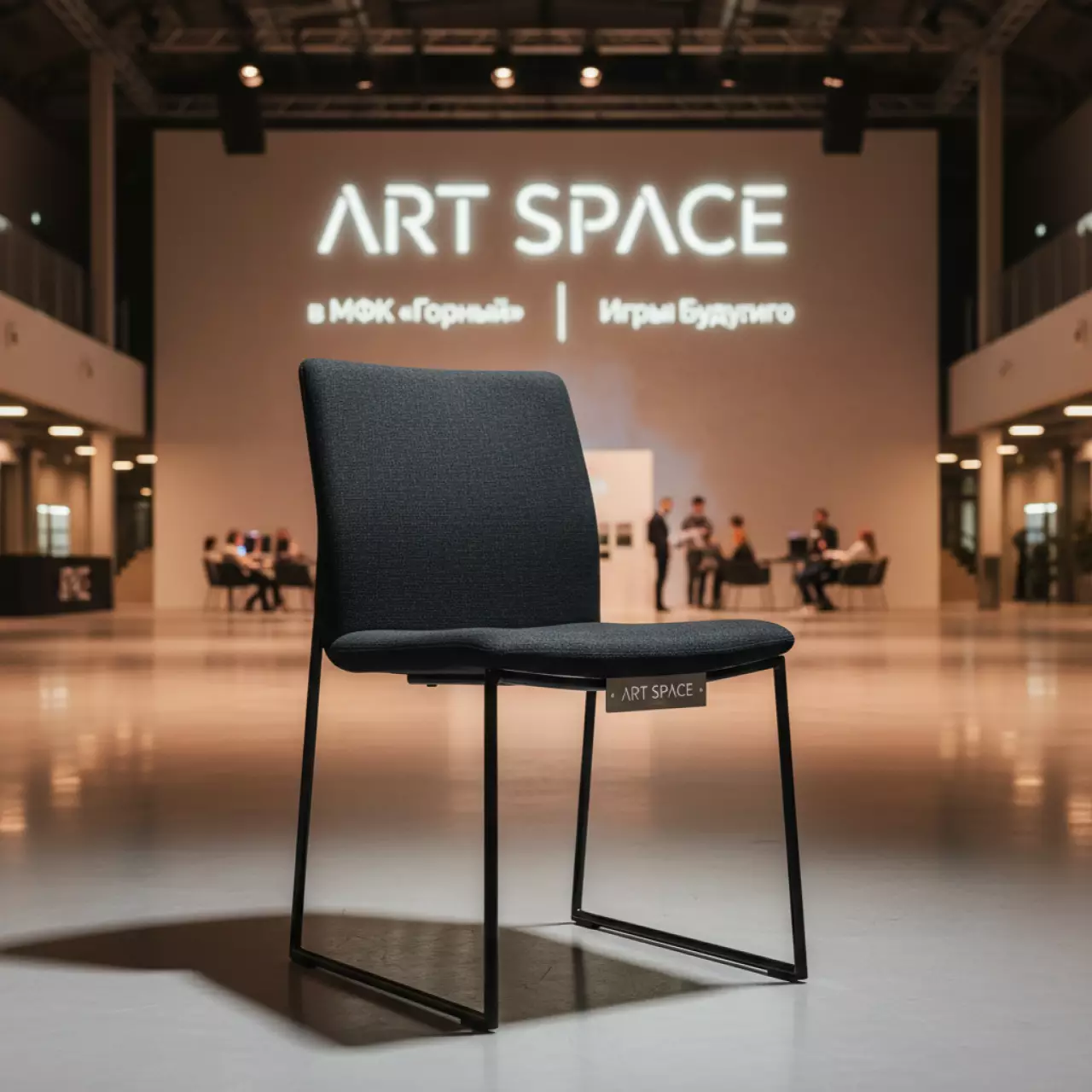 Аренда Стул Хит рогожка Vinuela черный глянец в МФК «Горный» — ART SPACE