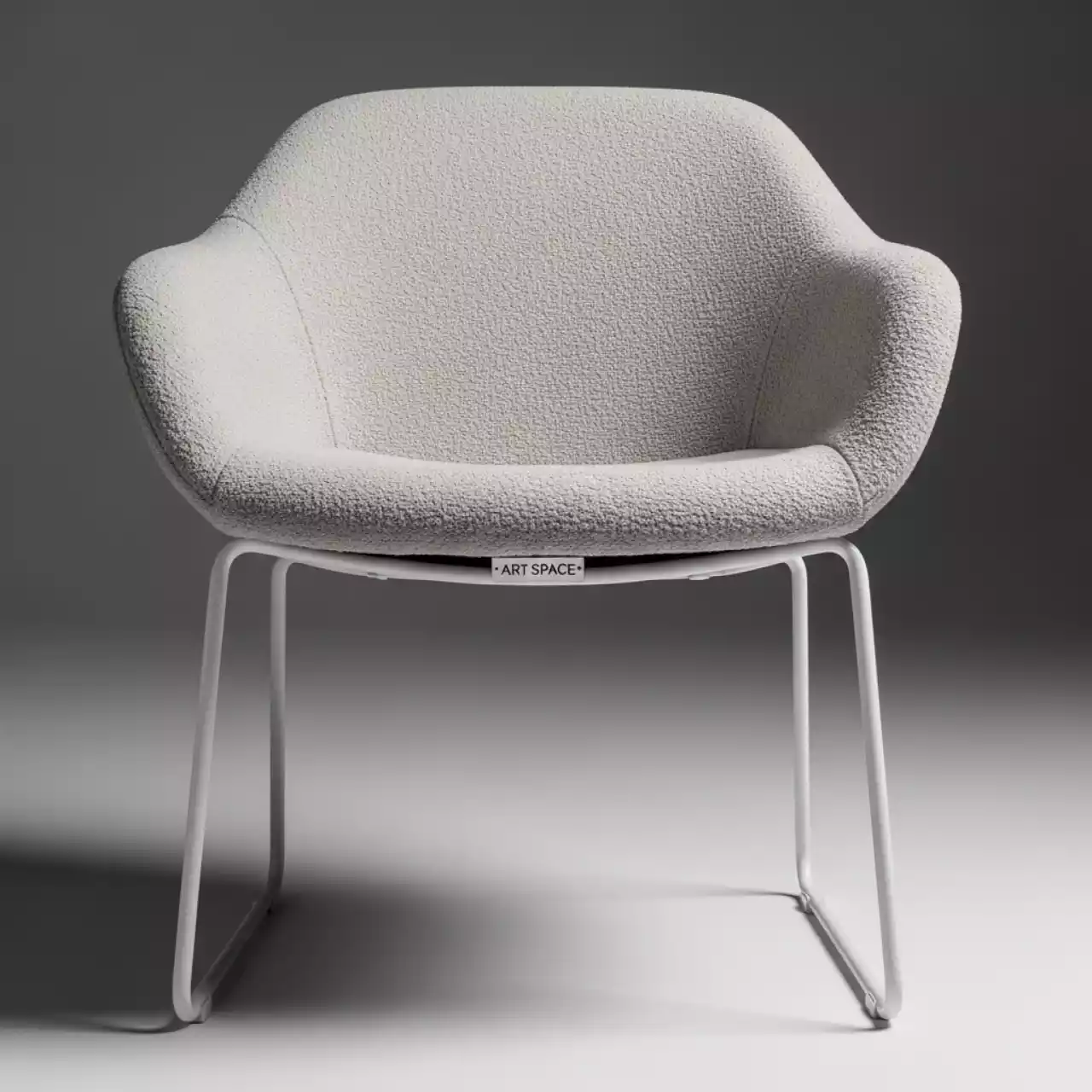 Аренда Стул Хит с широким сидением шенилл Malta каркас белый в комплексе «Дагомыс» — ART SPACE