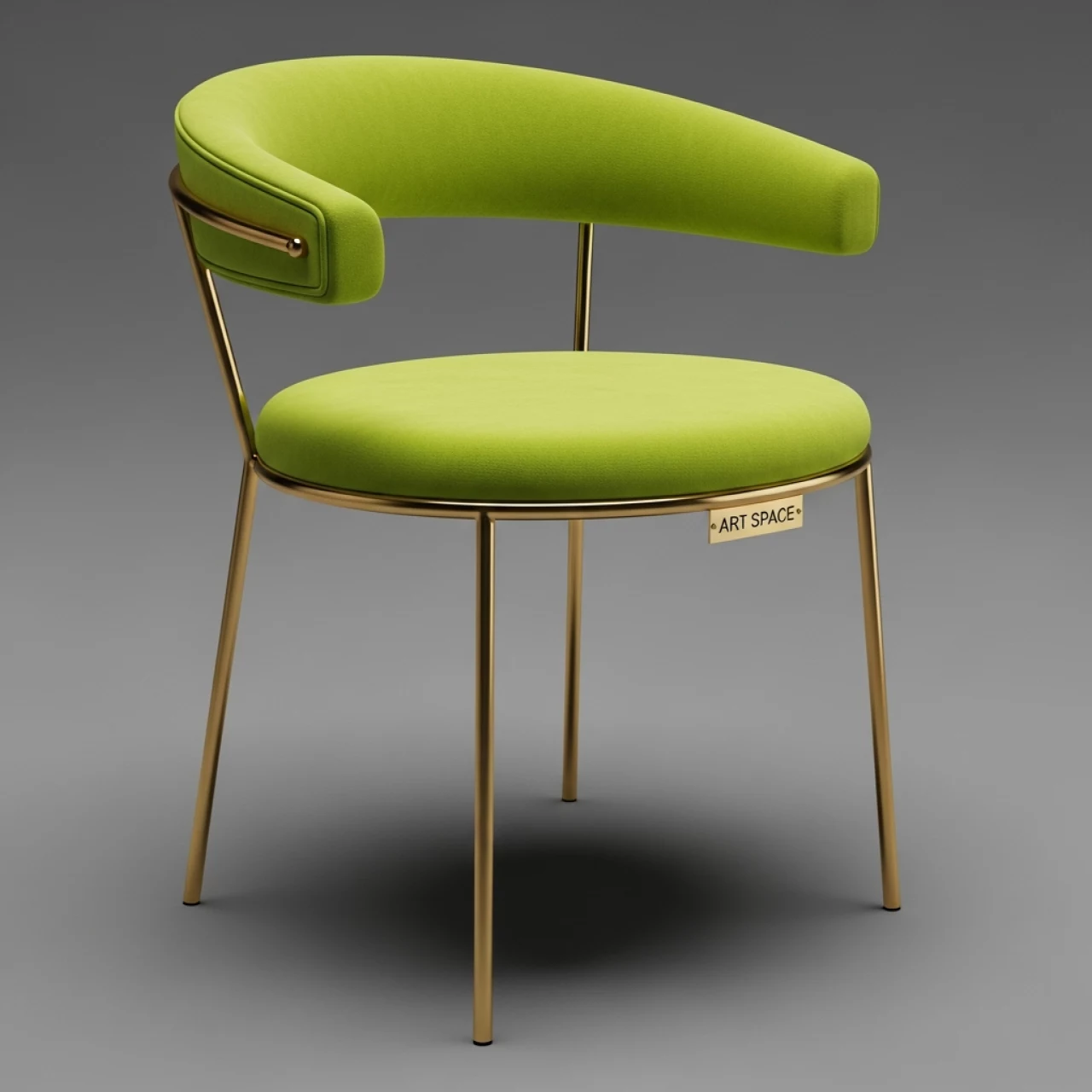 Аренда Стул Хит салатовый каркас золото в Университете «Сириус» — ART SPACE