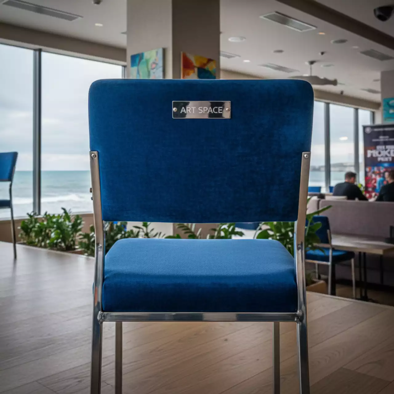 Аренда Стул Хит серебряный каркас велюр Connect в ресторане «Паруса» — ART SPACE