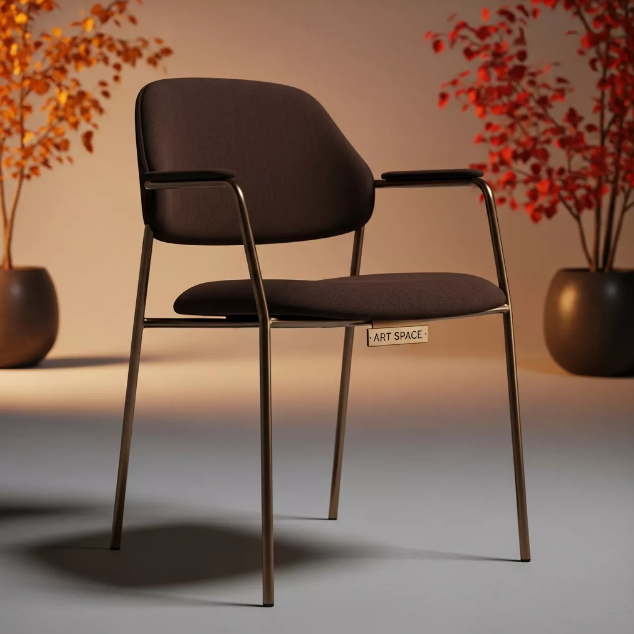 Аренда Стул Хит темно коричневый каркас бронза в санатории «Октябрьский» — ART SPACE