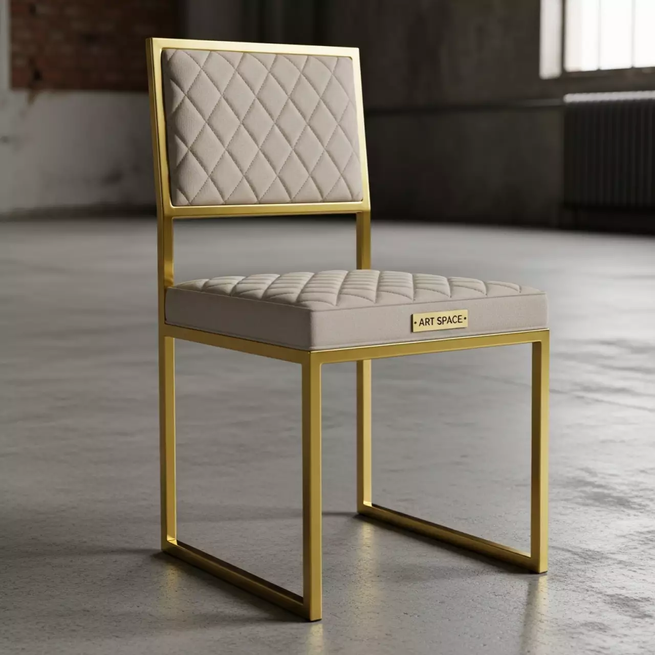 Аренда Стул Хит золото бежевый ромб в Гранд Отель Сочи — ART SPACE