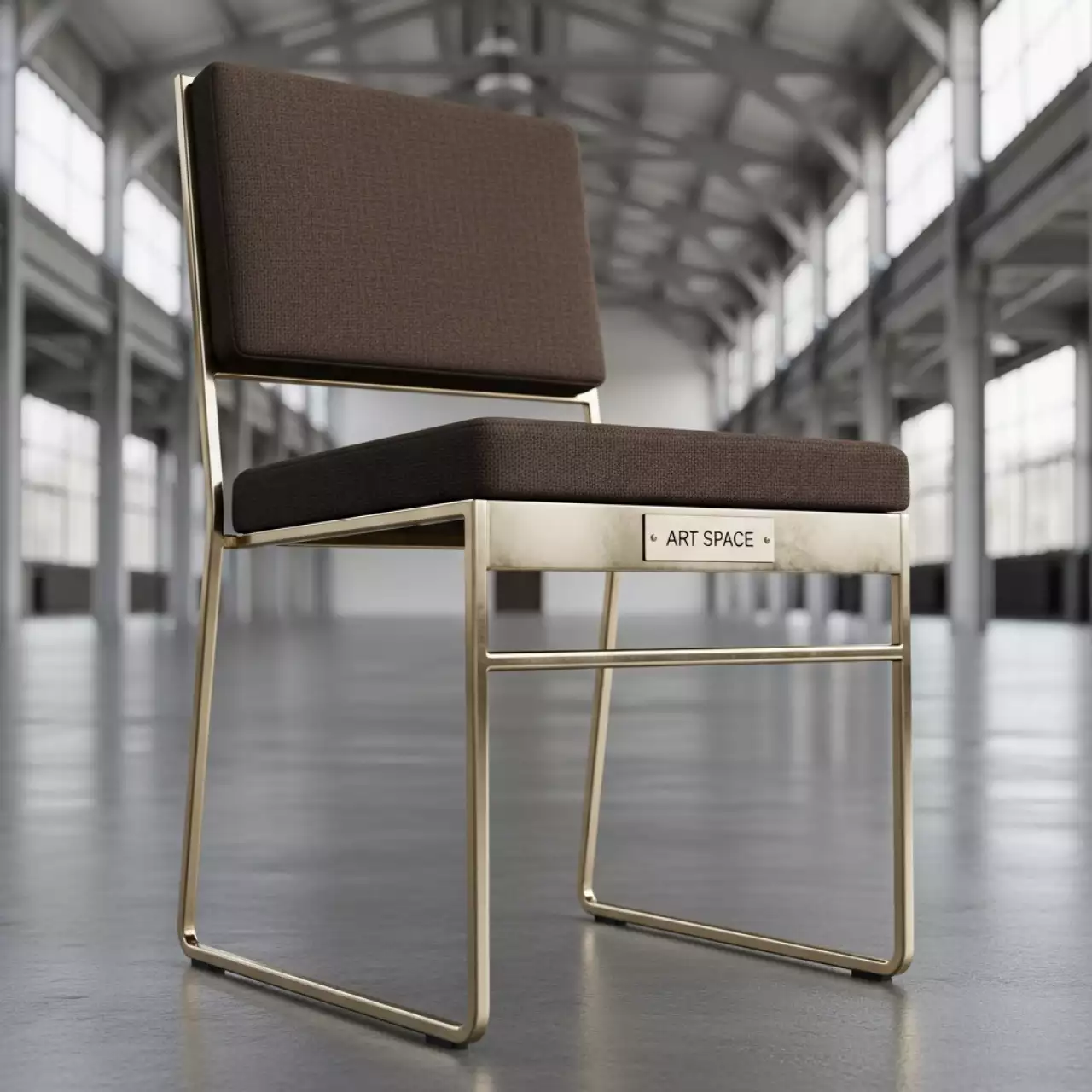 Аренда Стул Хит золото тёмно коричневый в ледовом дворце «Большой» — ART SPACE