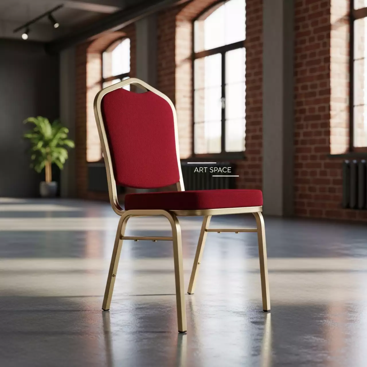 Аренда Стул Хит золотой каркас красный Старт в Courtyard by Marriott Sochi — ART SPACE