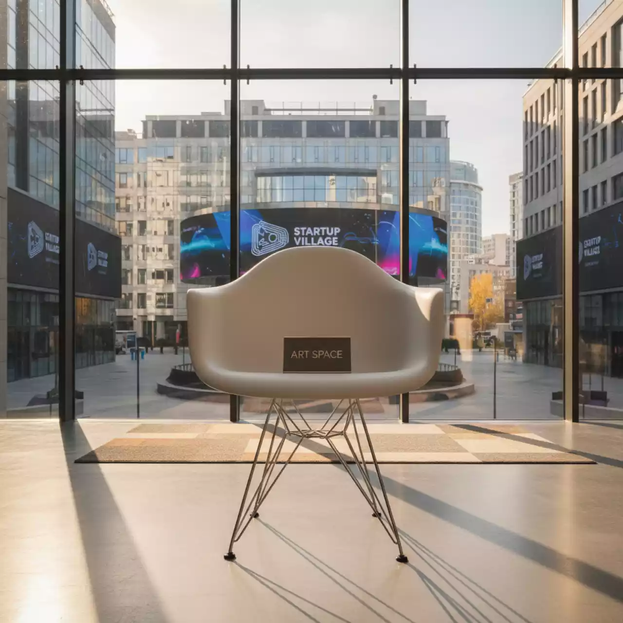 Аренда Стул хром Eames в Cosmos Sochi Hotel — ART SPACE