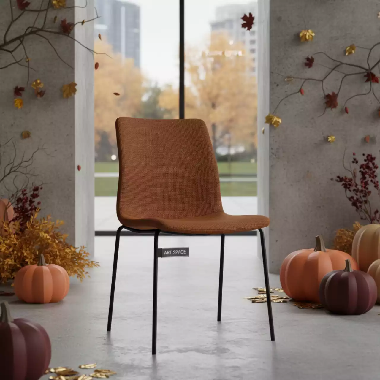 Аренда Стул Iso ткань коричневая в Сочи Парк Отеле — ART SPACE